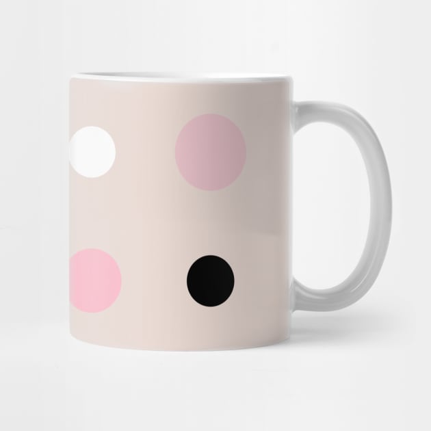 pink black and white dots by erichristy